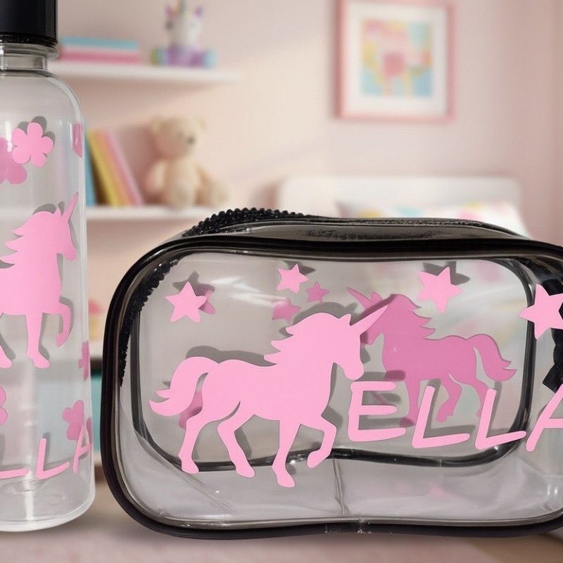 Pencil case with matching Water Bottle